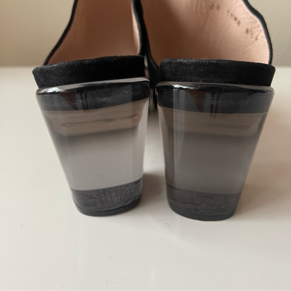 STUART WEITZMAN slip on heels size 8.5 Black - Picture 5 of 10